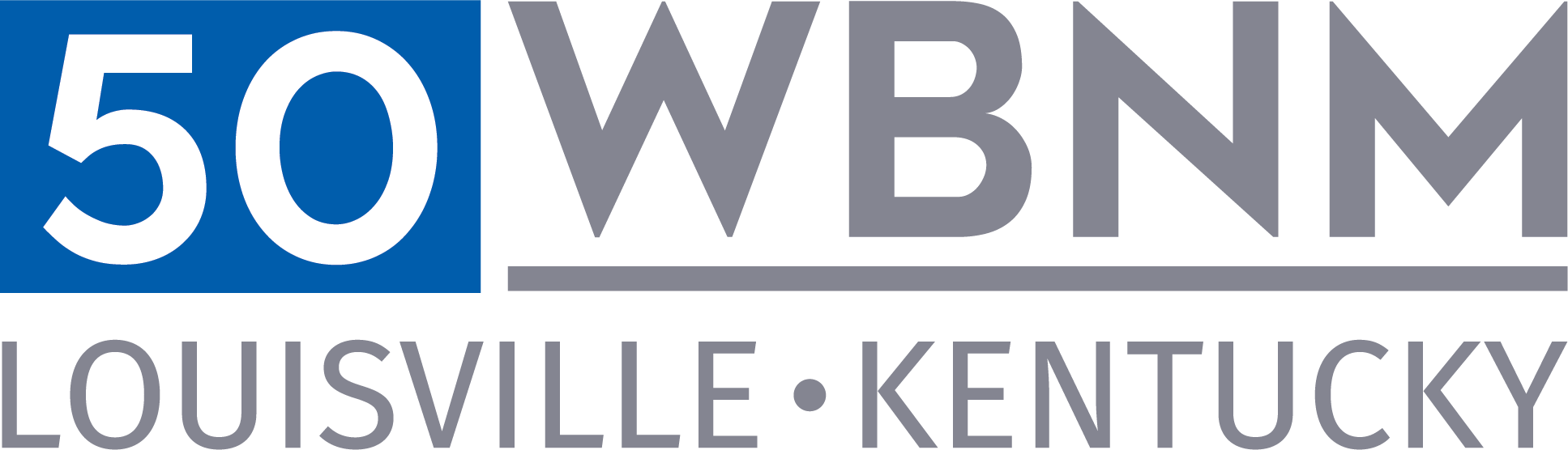 Official WBNM 50 Louisville Kentucky logo.
